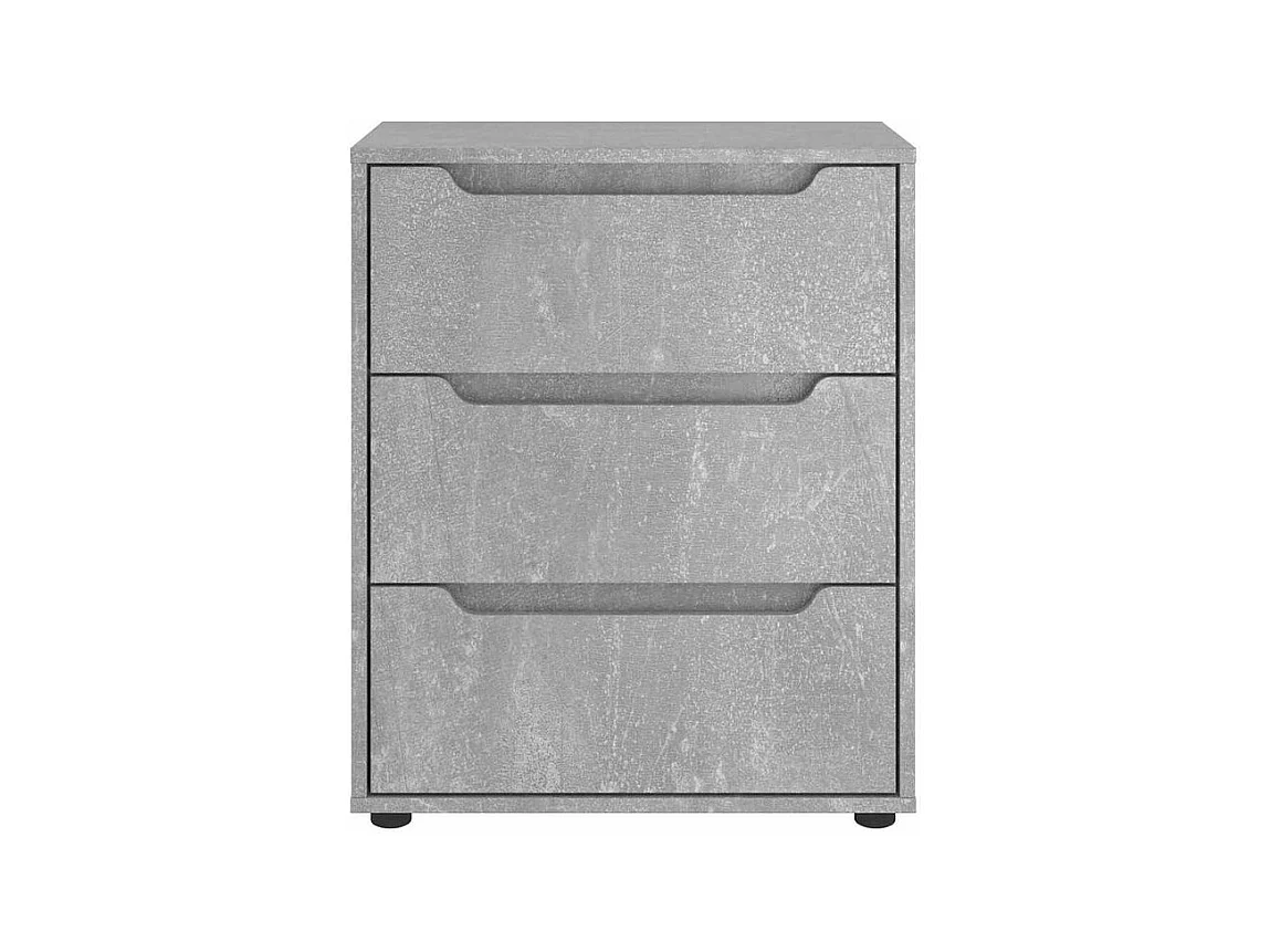 Buffet VISNES gris béton 60x40x73 bois d'ingénierie