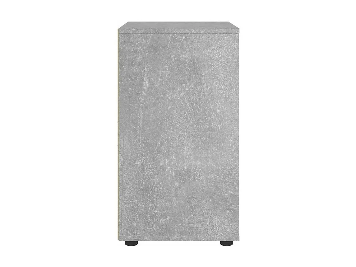 Buffet VISNES gris béton 60x40x73 bois d'ingénierie