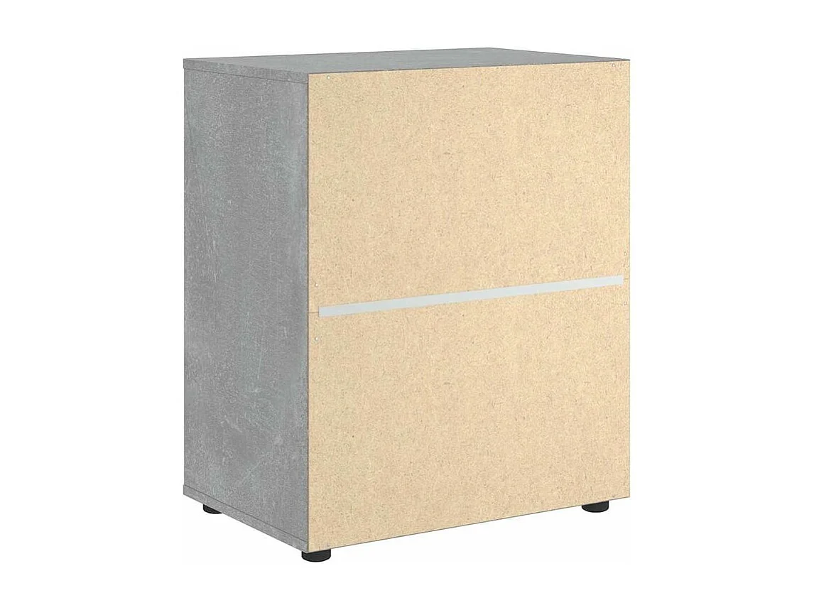 Buffet VISNES gris béton 60x40x73 bois d'ingénierie