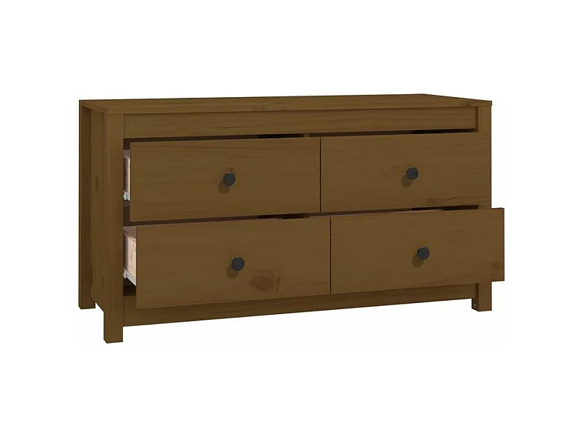 Armoire latérale Marron Miel 100x40x54 Bois de pin massif