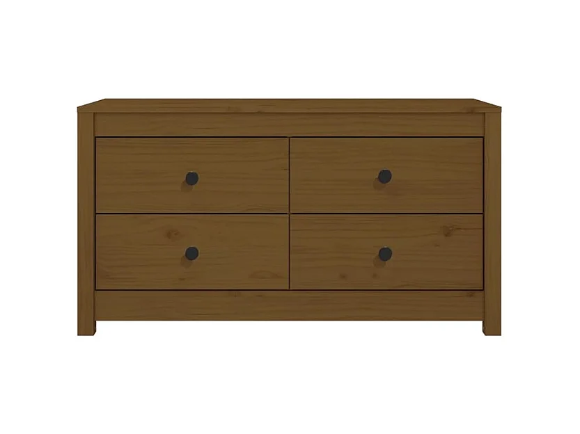 Armoire latérale Marron Miel 100x40x54 Bois de pin massif