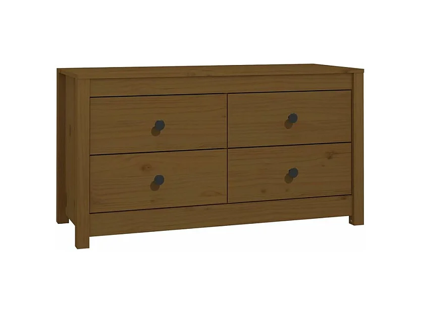 Armoire latérale Marron Miel 100x40x54 Bois de pin massif