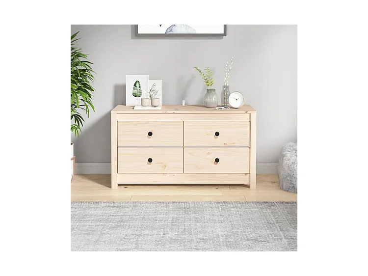 Armoire latérale 100x40x54 Bois de pin massif