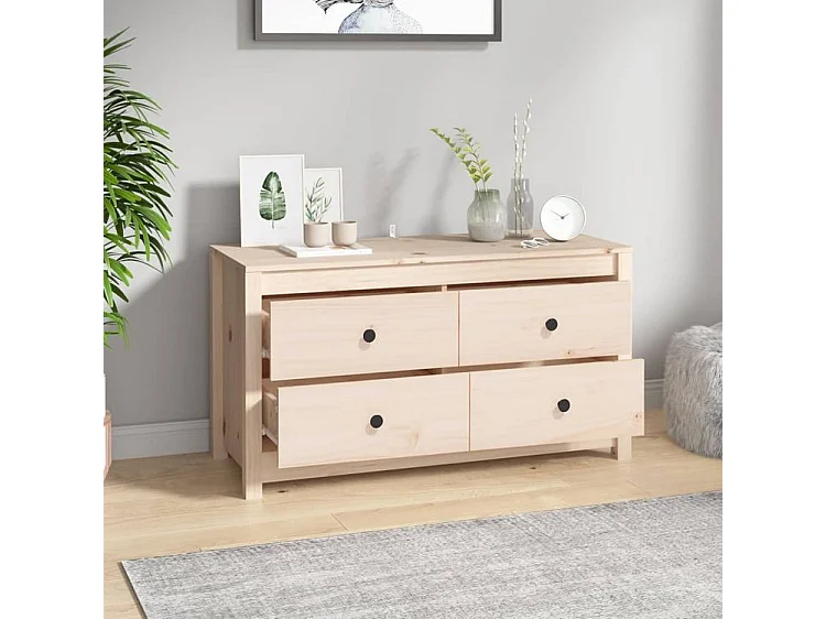 Armoire latérale 100x40x54 Bois de pin massif