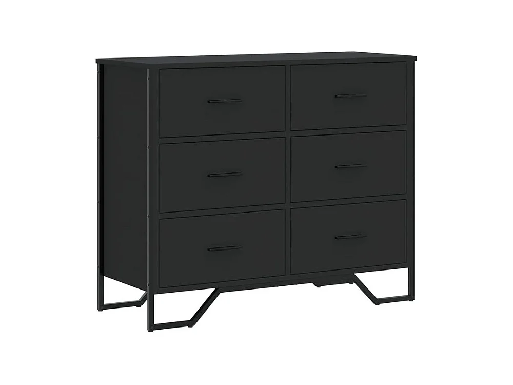 Commode noir 91x35,5x74,5 bois d'ingénierie