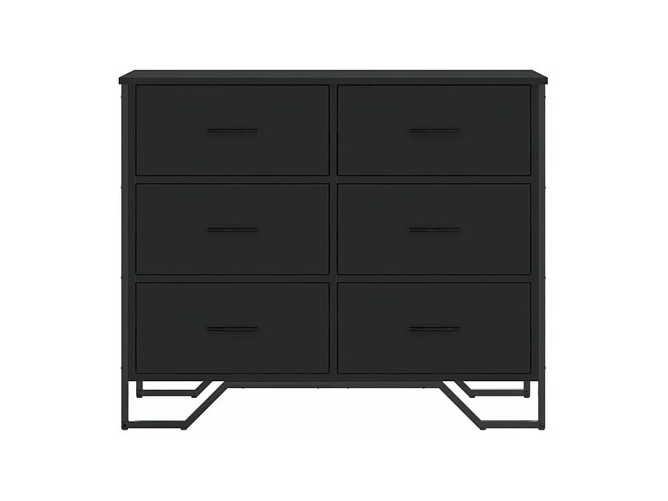 Commode noir 91x35,5x74,5 bois d'ingénierie