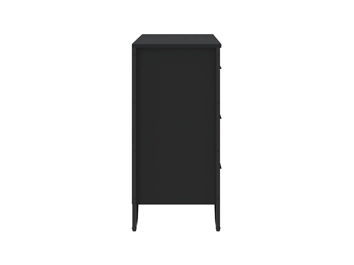 Commode noir 91x35,5x74,5 bois d'ingénierie