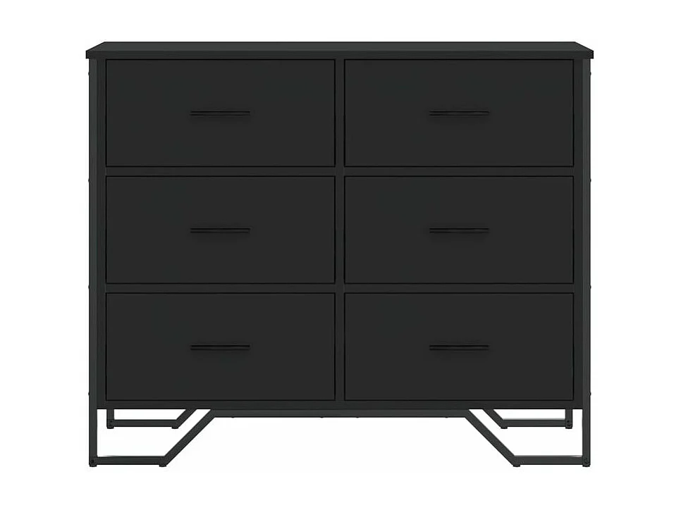Commode noir 91x35,5x74,5 bois d'ingénierie