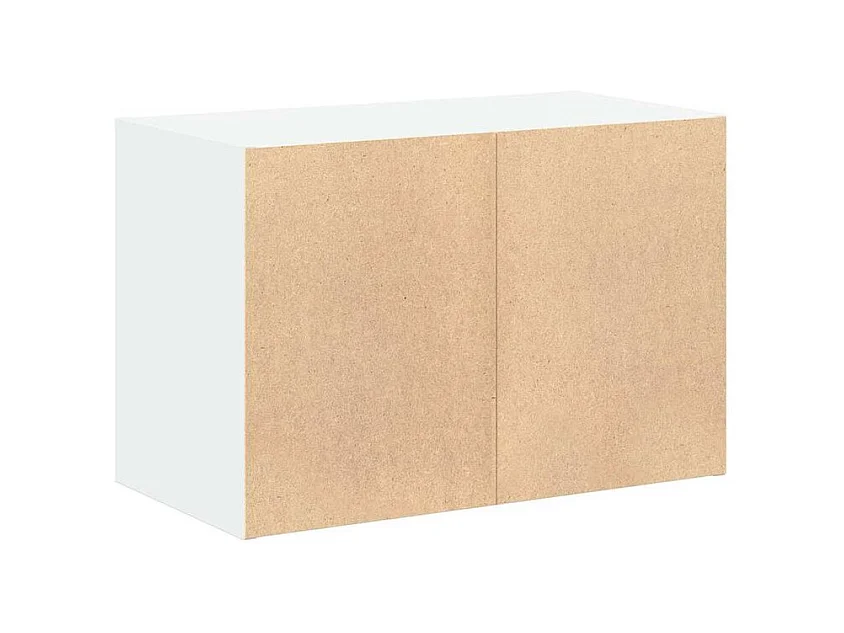 Armoire avec 2 tiroirs blanc 60x31x40 bois d'ingénierie