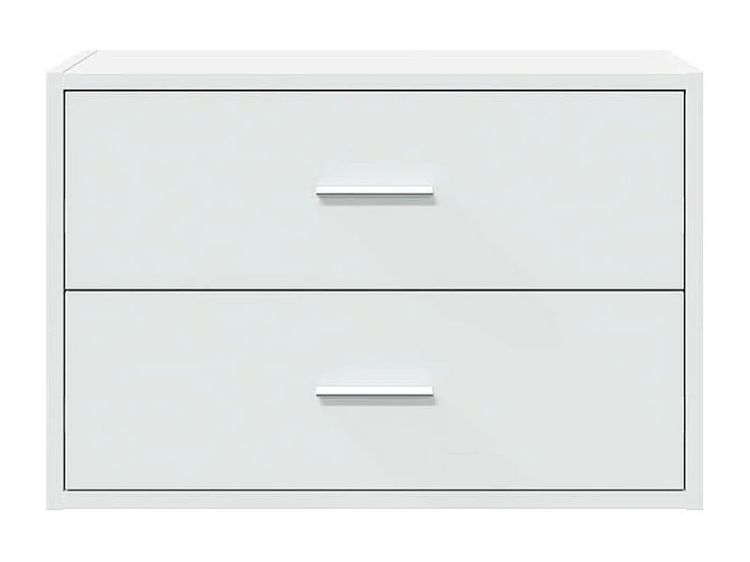 Armoire avec 2 tiroirs blanc 60x31x40 bois d'ingénierie