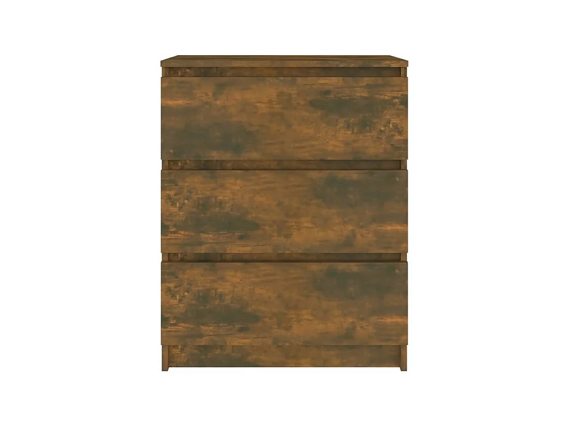 Commode en bois Agency 60cm - Élégance et praticité au quotidien-Couleur Marron fumé