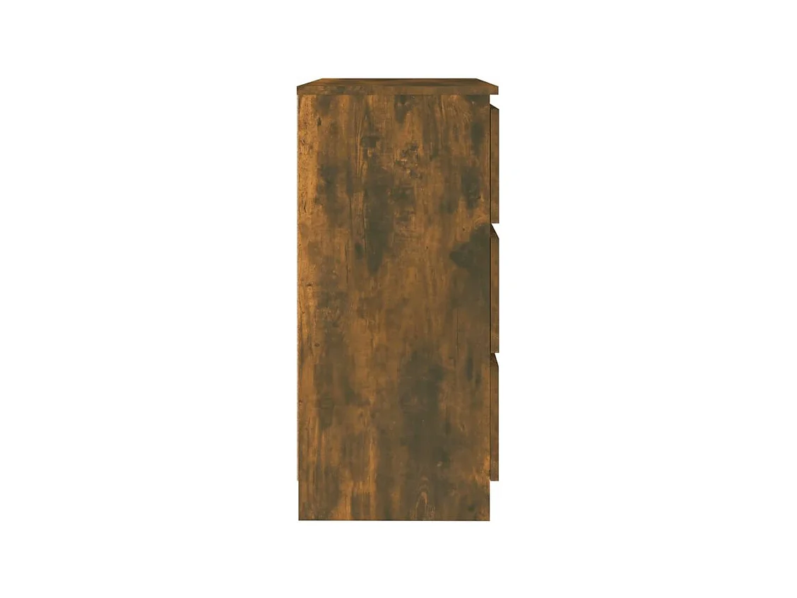 Commode en bois Agency 60cm - Élégance et praticité au quotidien-Couleur Marron fumé