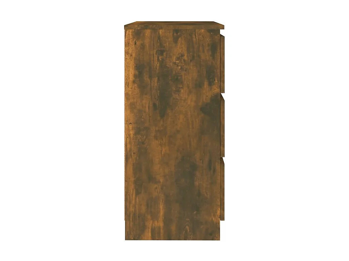 Commode en bois Agency 60cm - Élégance et praticité au quotidien-Couleur Marron fumé