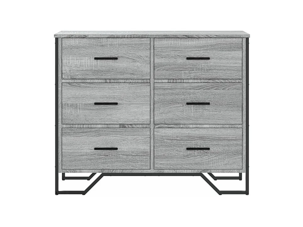 Commode sonoma gris 91x35,5x74,5 bois d'ingénierie