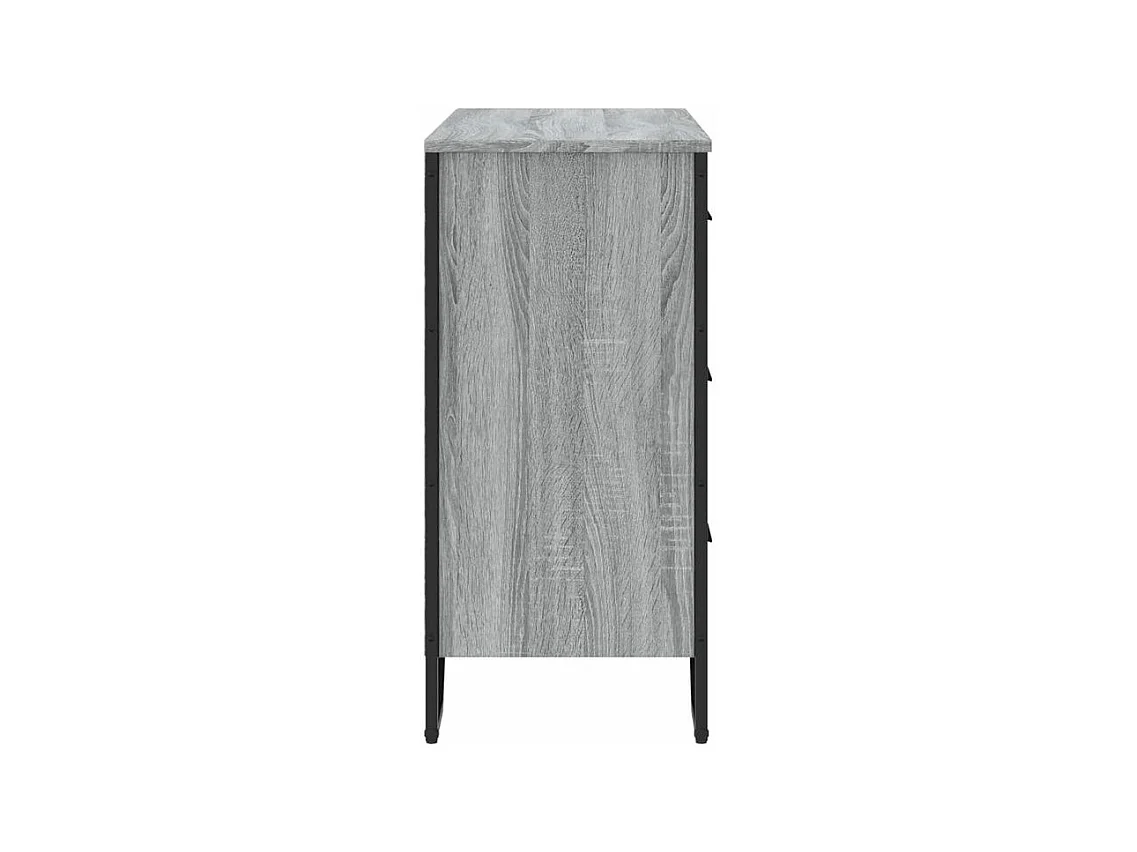 Commode sonoma gris 91x35,5x74,5 bois d'ingénierie