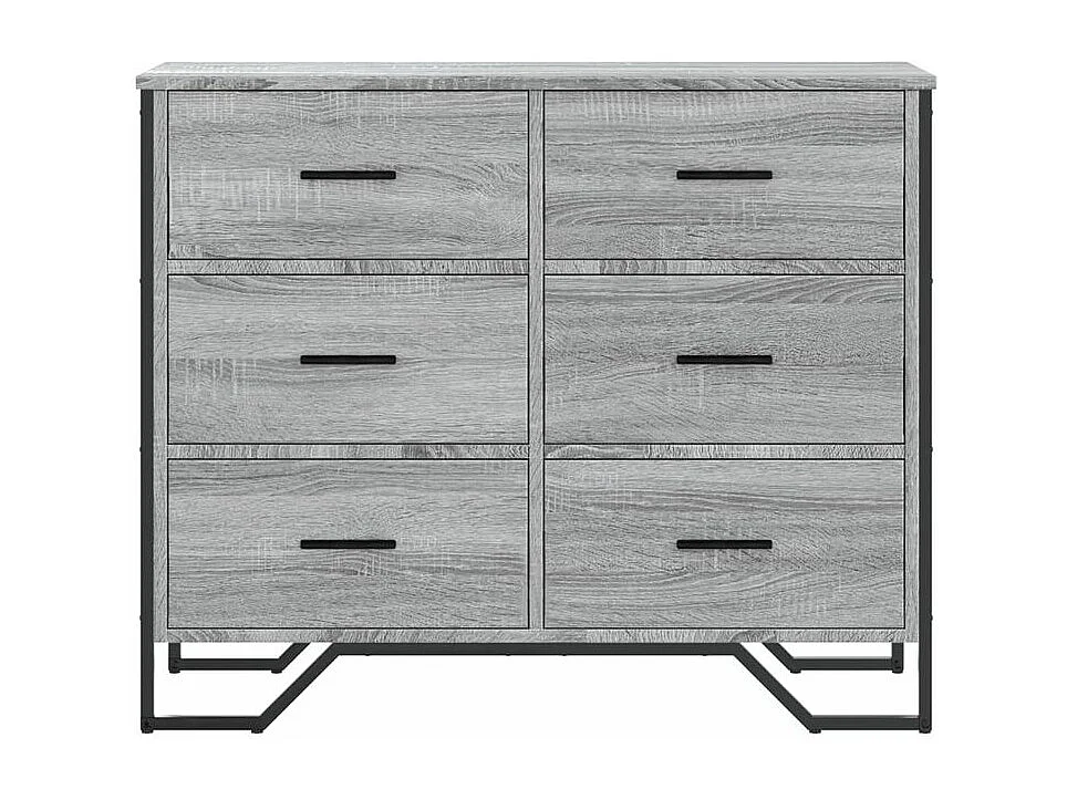 Commode sonoma gris 91x35,5x74,5 bois d'ingénierie