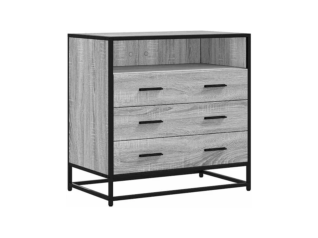 Commode sonoma gris 70x41x70 bois d'ingénierie