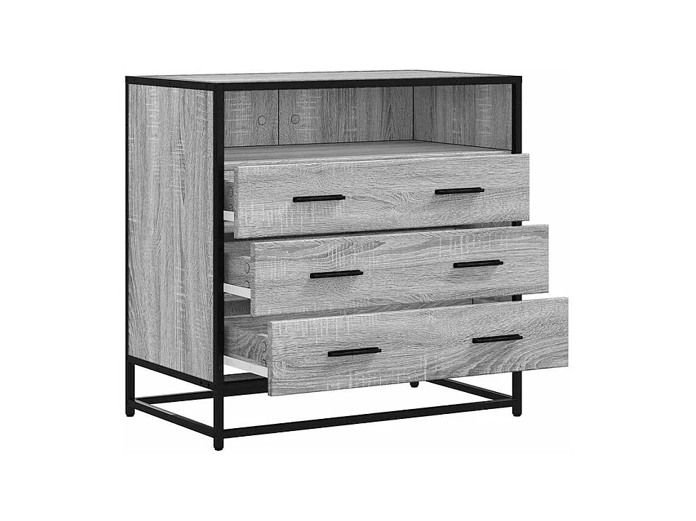 Commode sonoma gris 70x41x70 bois d'ingénierie