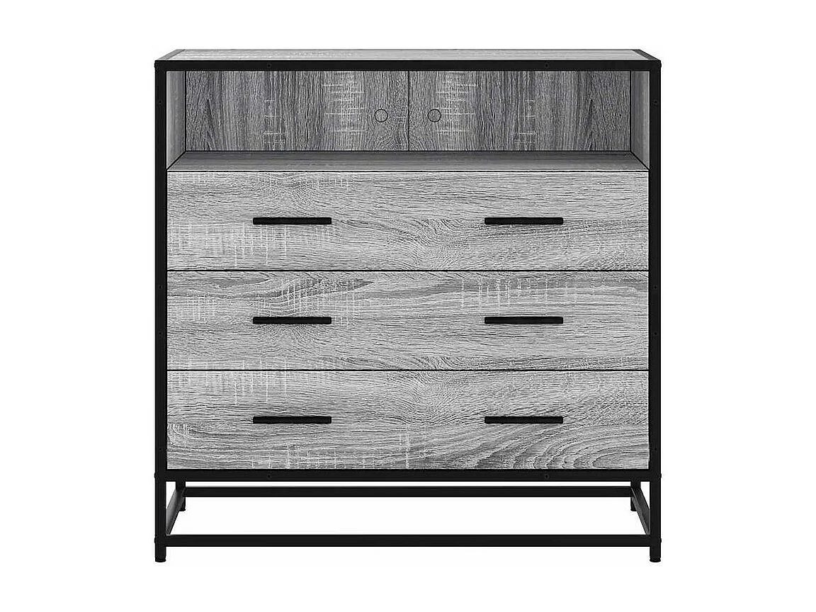 Commode sonoma gris 70x41x70 bois d'ingénierie