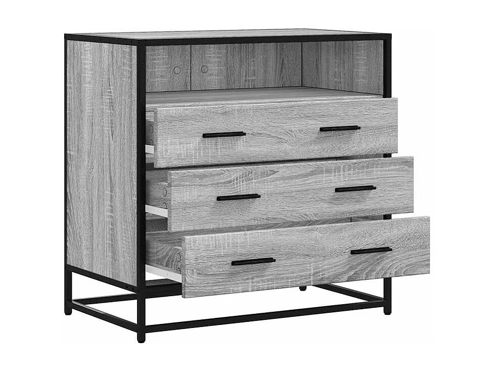 Commode sonoma gris 70x41x70 bois d'ingénierie