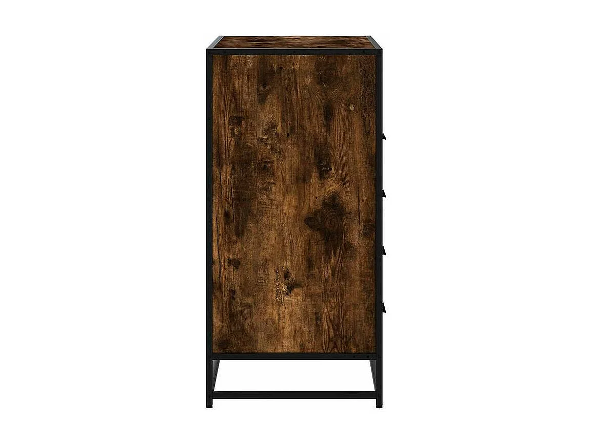 Commode chêne fumé 70x41x70 bois d'ingénierie