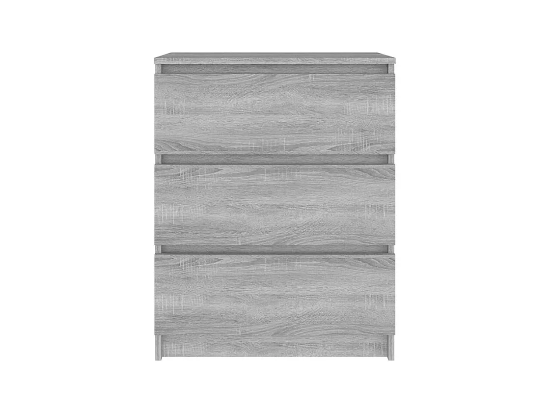 Commode en bois Agency 60cm - Élégance et praticité au quotidien-Couleur Chêne gris