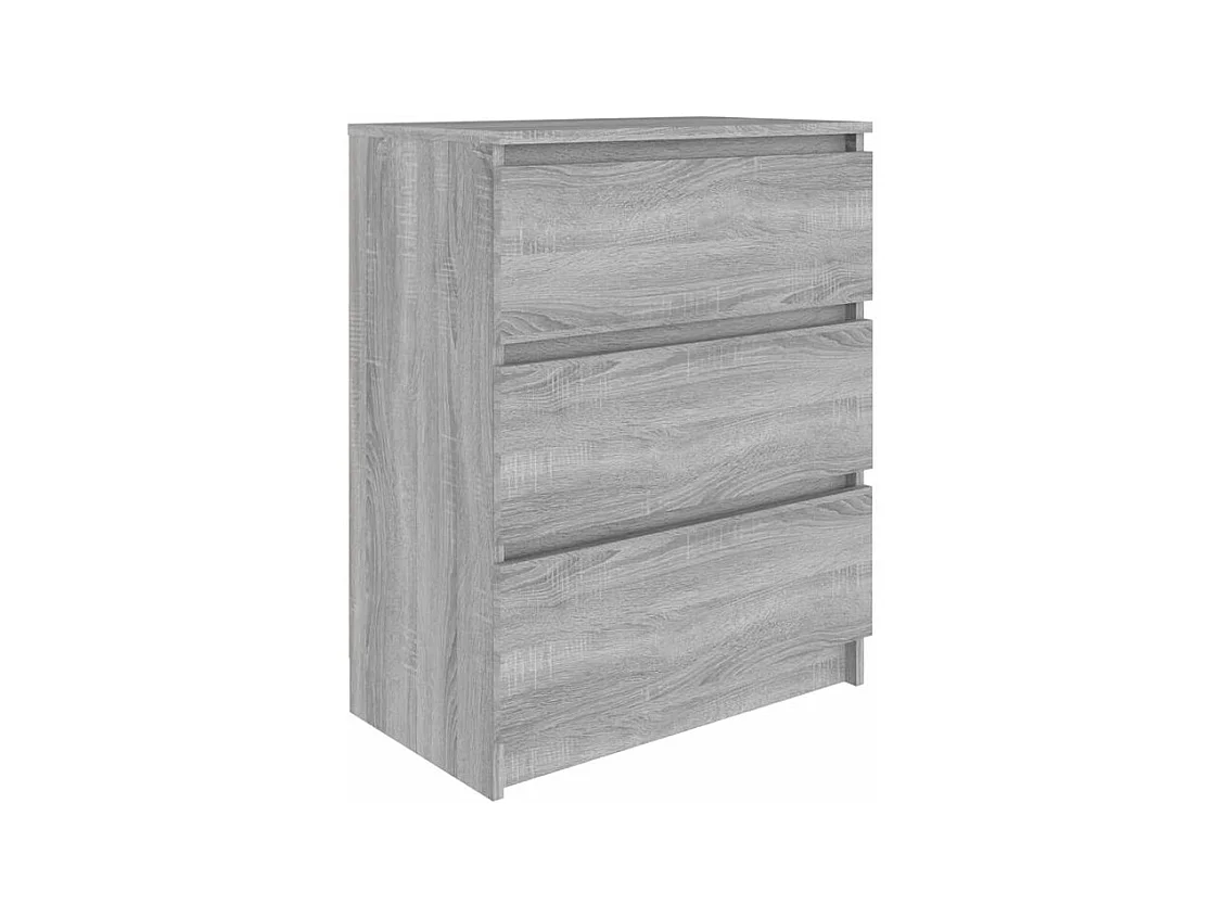 Commode en bois Agency 60cm - Élégance et praticité au quotidien-Couleur Chêne gris