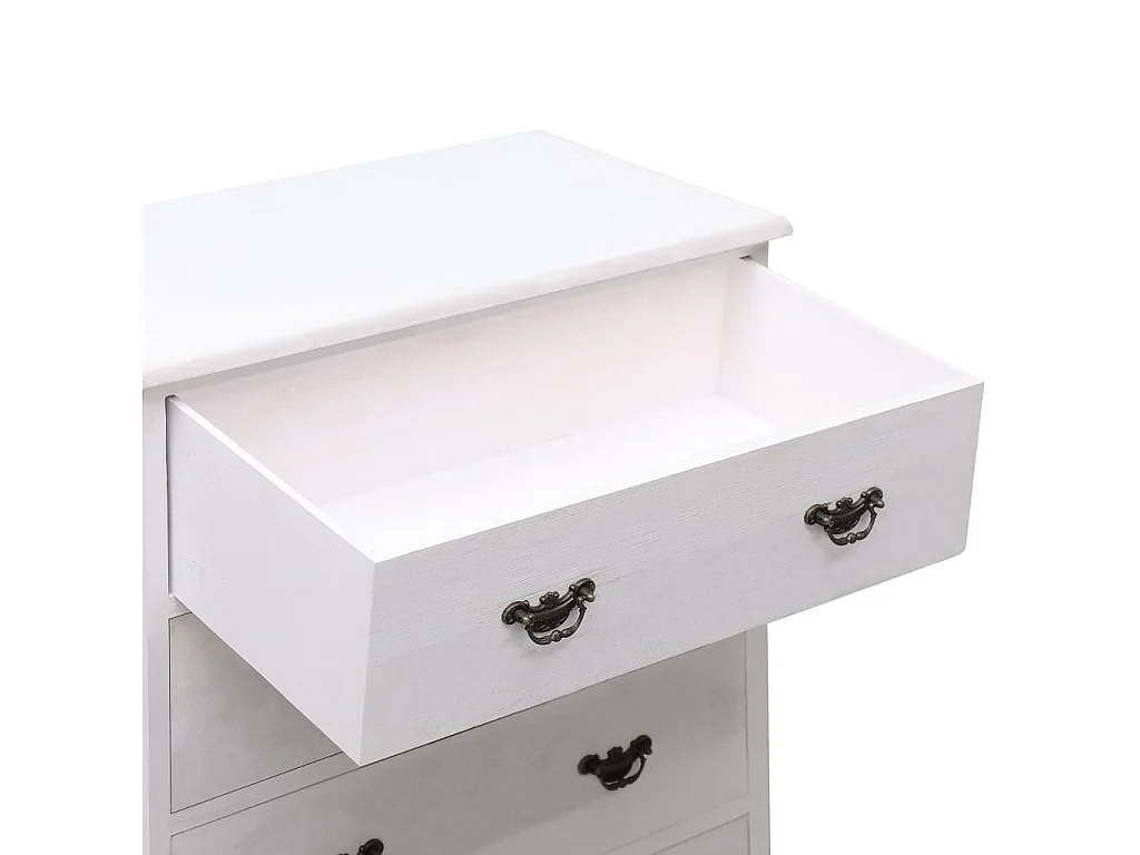 Commode à 4 tiroirs Blanc 60 x 30x75 Bois