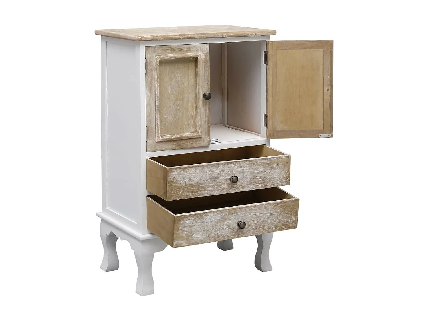 Rangement à tiroirs Blanc 50 x 30x80 Bois