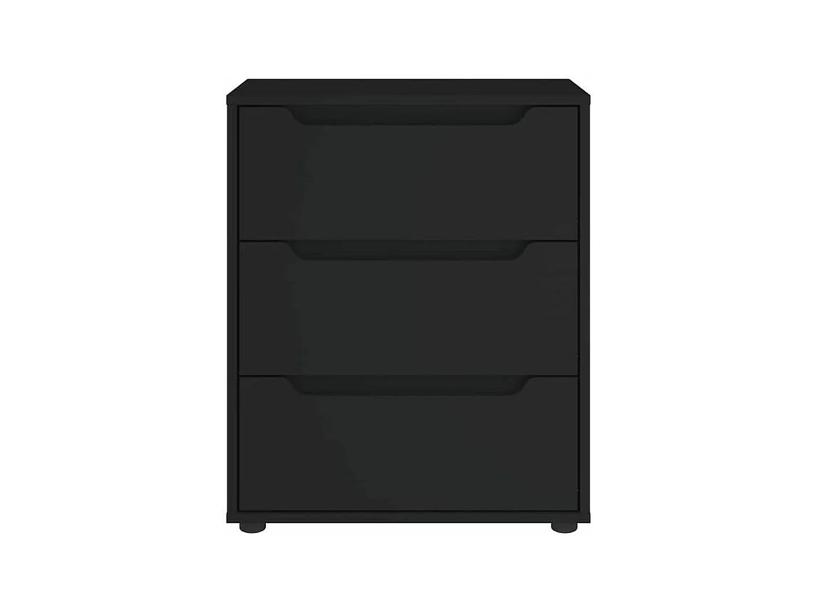 Buffet VISNES noir 60x40x73 bois d'ingénierie