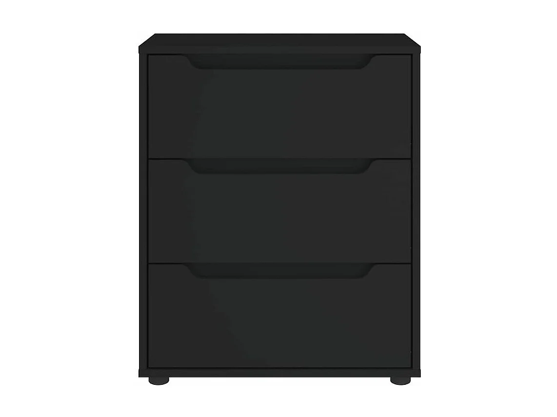 Buffet VISNES noir 60x40x73 bois d'ingénierie