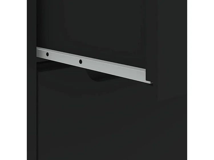 Buffet VISNES noir 60x40x73 bois d'ingénierie