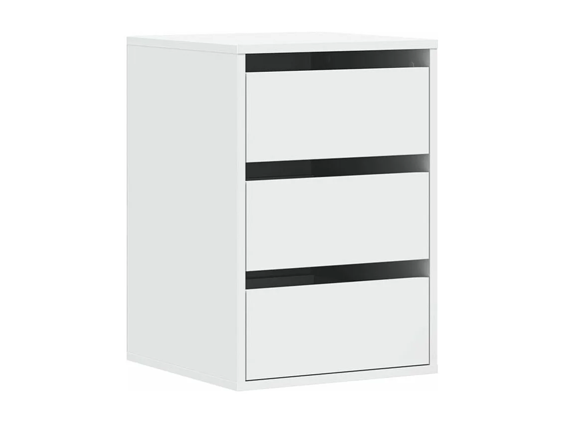 Commode d'angle blanc 40x41x58 bois d'ingénierie