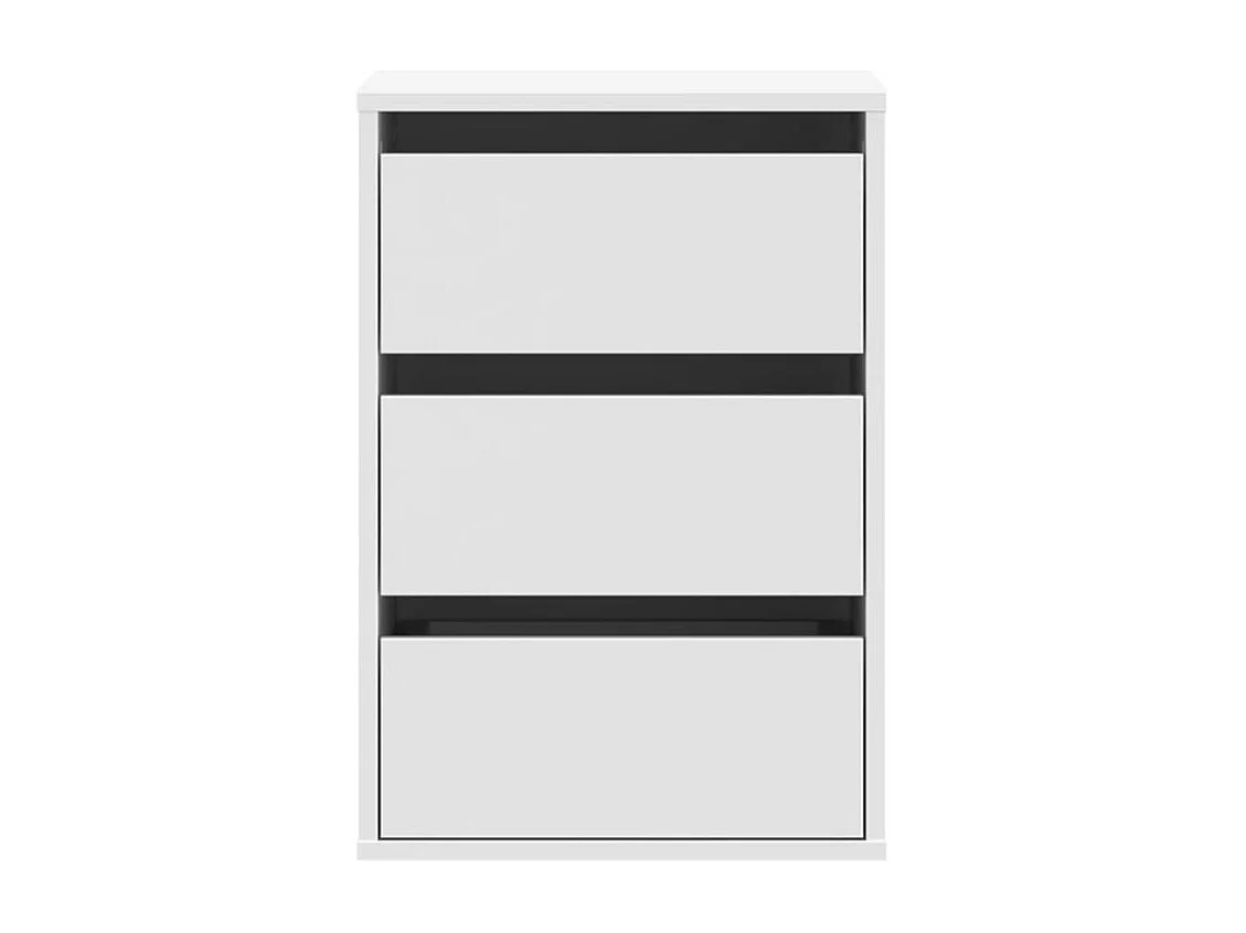 Commode d'angle blanc 40x41x58 bois d'ingénierie