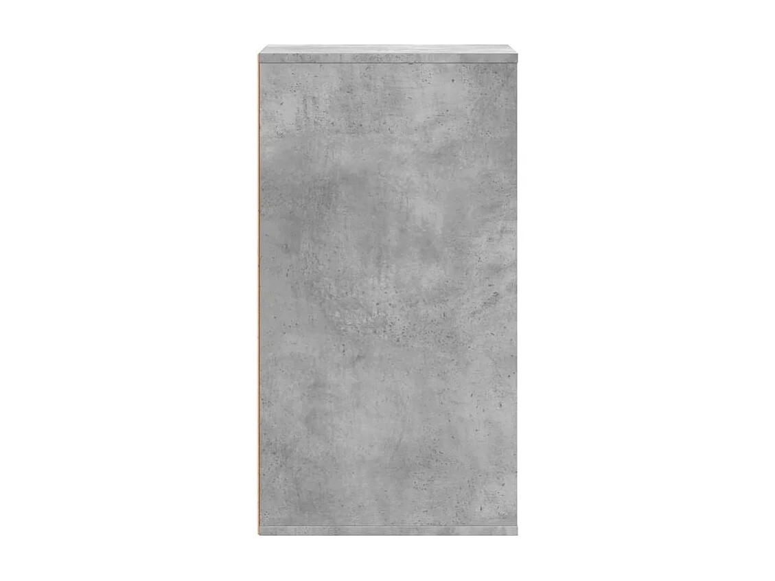 Commode d'angle gris béton 40x41x76 bois d'ingénierie