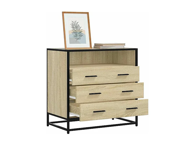 Commode chêne sonoma 70x41x70 bois d'ingénierie