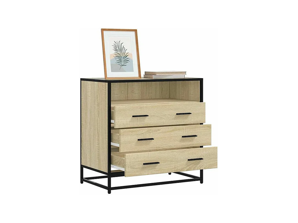 Commode chêne sonoma 70x41x70 bois d'ingénierie