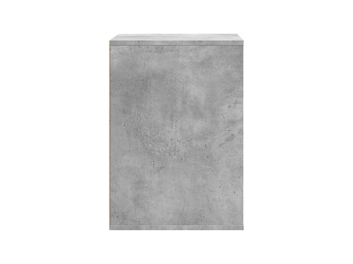 Petite commode 3 tiroirs Basko 60cm - Fonctionnelle pour petit espace-Couleur Gris béton