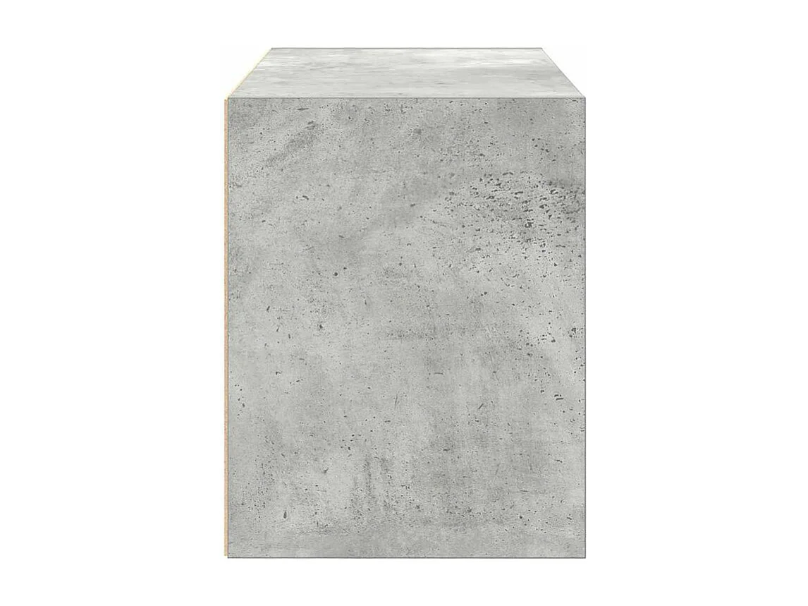 Armoire avec 2 tiroirs gris béton 60x31x40 bois d'ingénierie