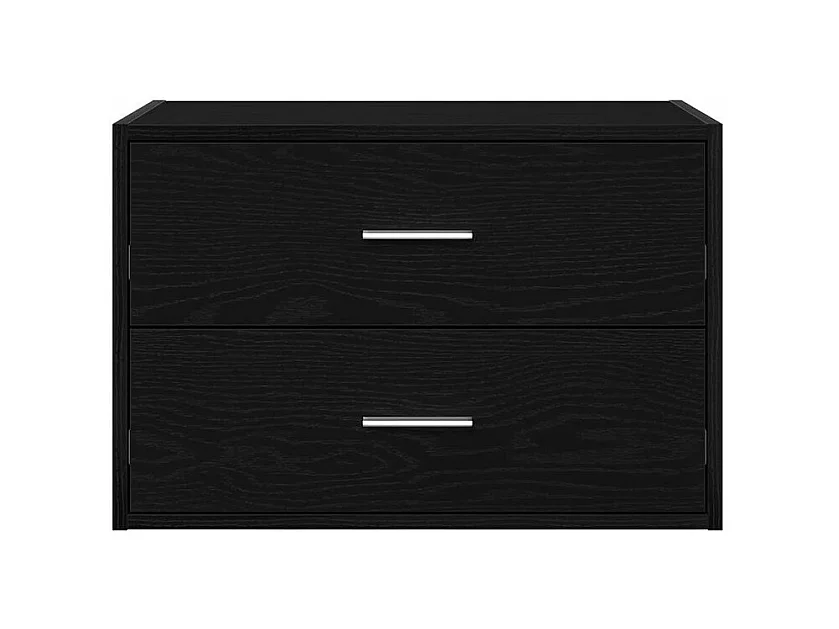 Armoire avec 2 tiroirs chêne noir 60x31x40 bois d'ingénierie