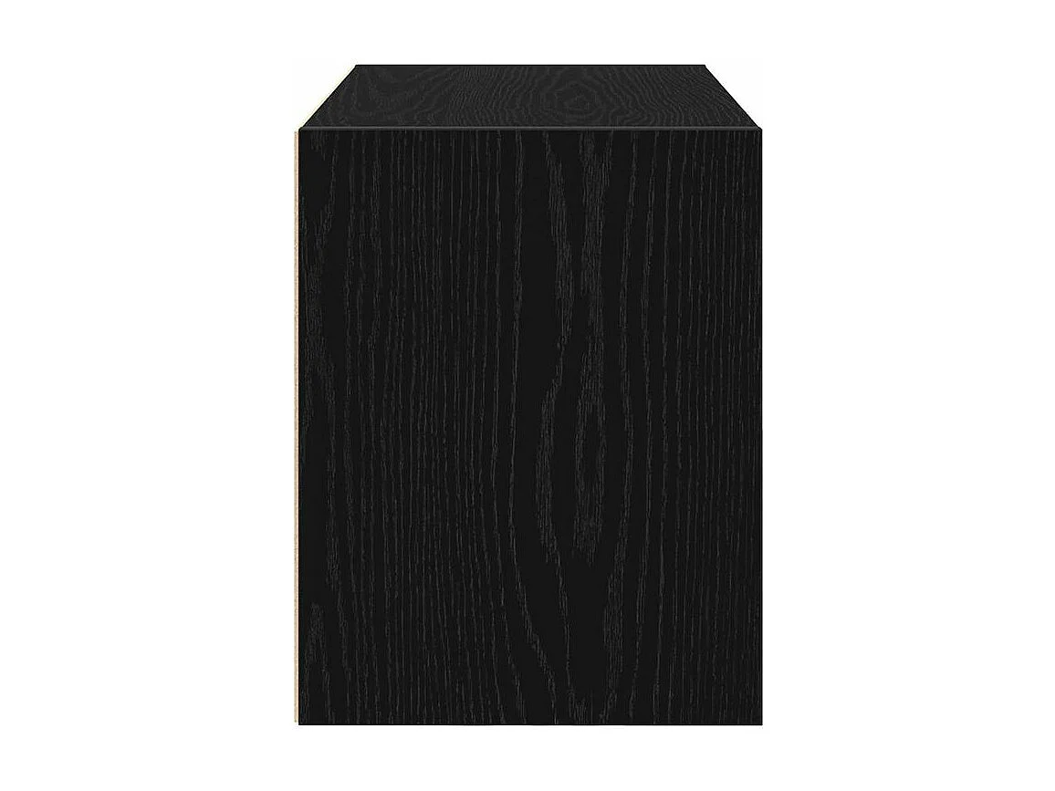 Armoire avec 2 tiroirs chêne noir 60x31x40 bois d'ingénierie