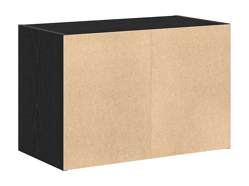 Armoire avec 2 tiroirs chêne noir 60x31x40 bois d'ingénierie