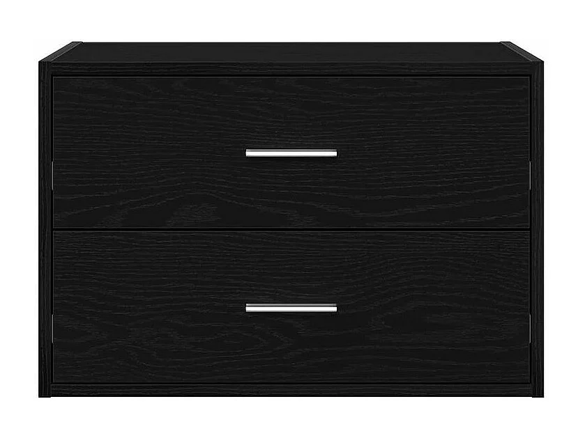 Armoire avec 2 tiroirs chêne noir 60x31x40 bois d'ingénierie