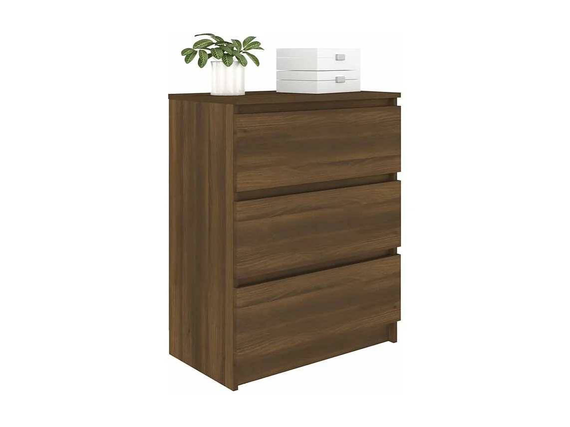 Commode en bois Agency 60cm - Élégance et praticité au quotidien-Couleur Noyer