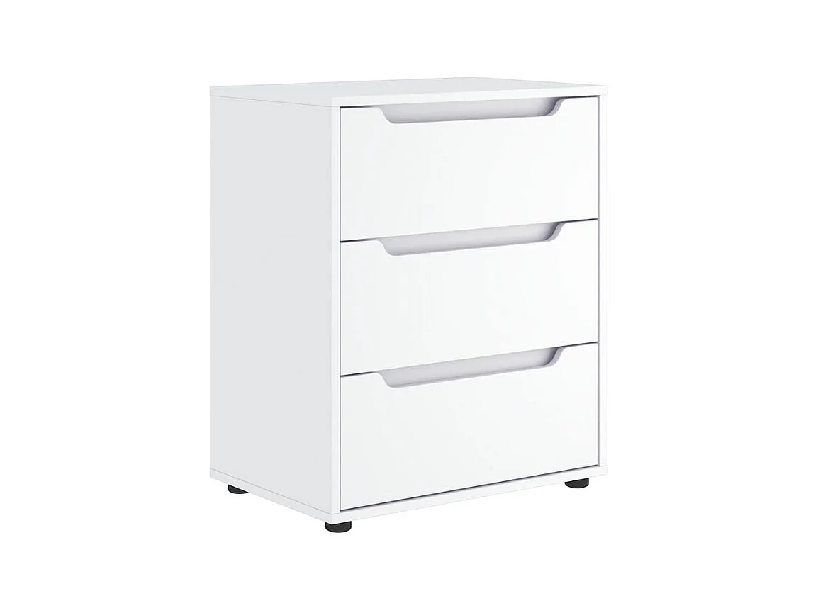 Buffet VISNES blanc 60x40x73 bois d'ingénierie