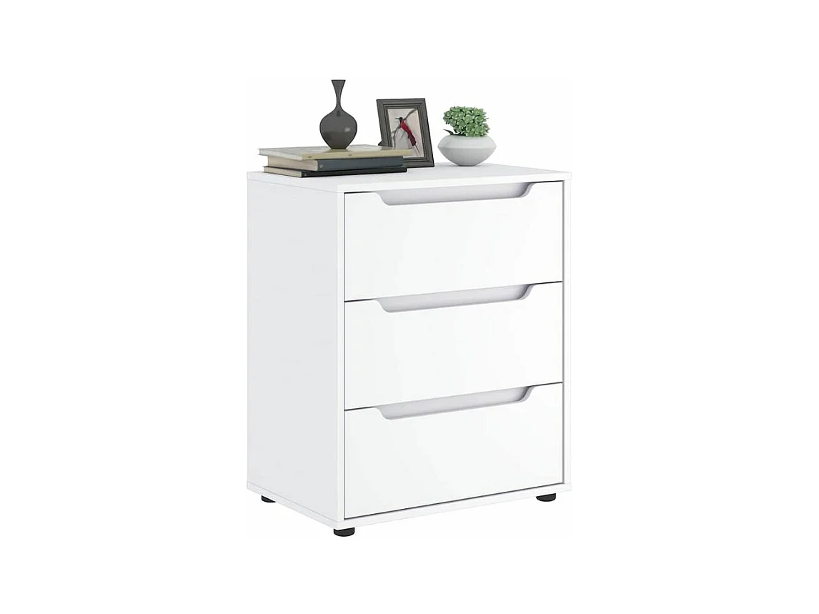 Buffet VISNES blanc 60x40x73 bois d'ingénierie