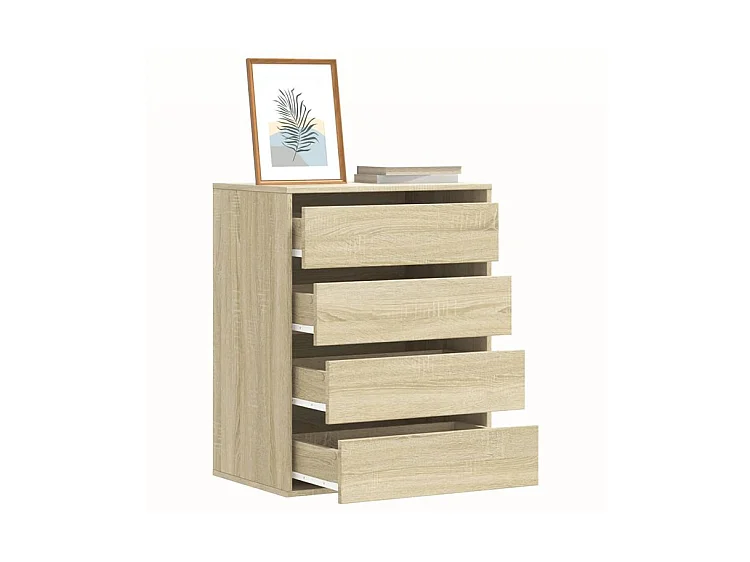 Commode d'angle chêne sonoma 60x41x76 bois d'ingénierie