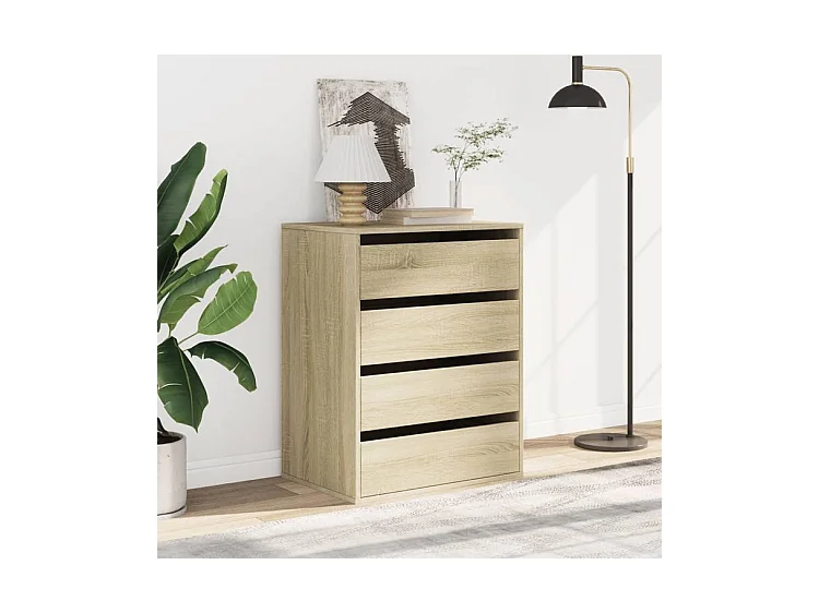 Commode d'angle chêne sonoma 60x41x76 bois d'ingénierie