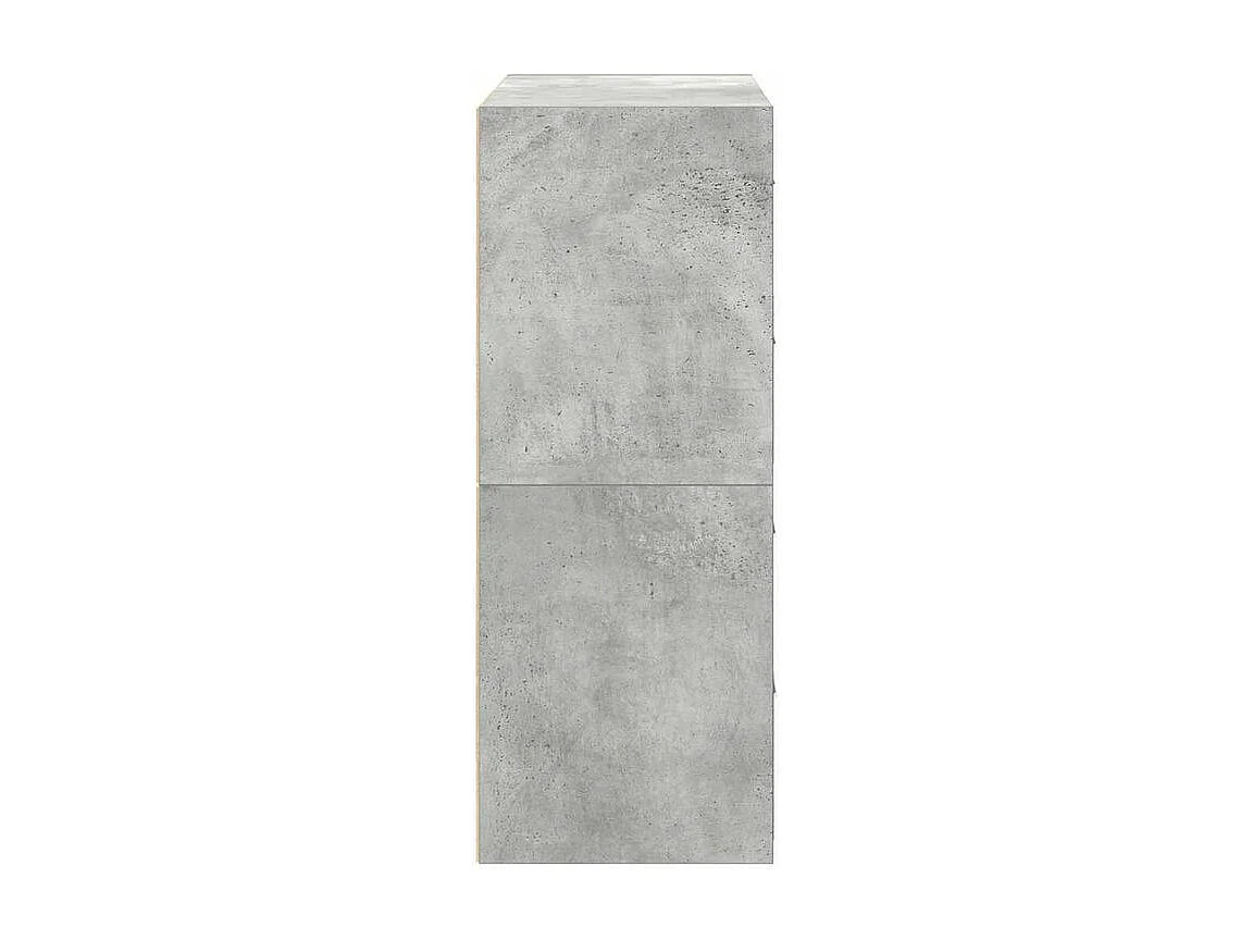 Armoires avec 2 tiroirs 2 pcs gris béton bois d'ingénierie