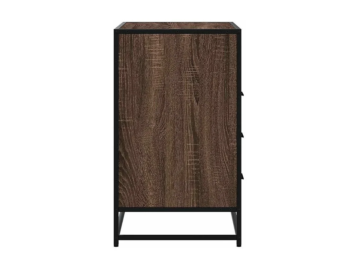 Commode chêne marron 70x41x70 bois d'ingénierie